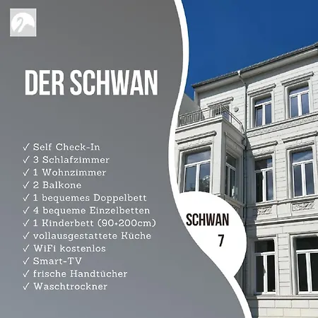 Der Schwan 7 - 3 Schlafzimmer - 2 Balkone - Zentral - 100 Qm アパート Düren - Eifel